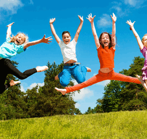 Jumping kids