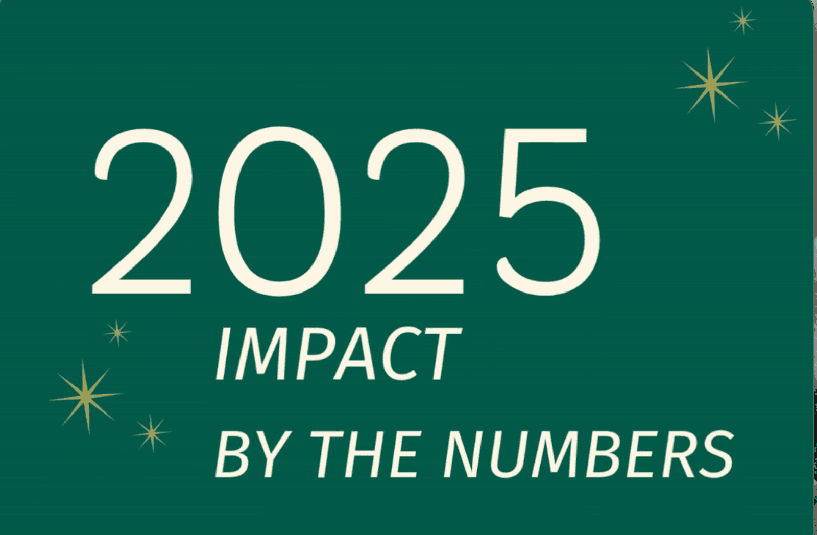 Impact 4 Good's 2025 impact